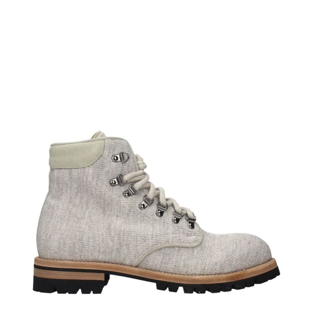 Eleventy Beige Fabric Ankle Men's Boots